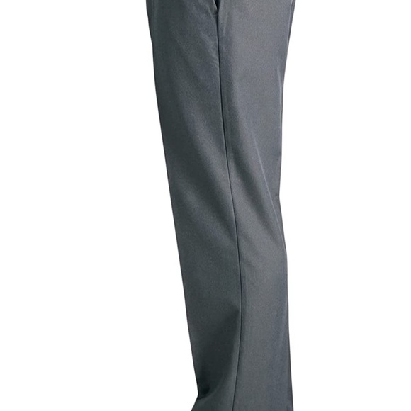 (1576) Haggar Men's Cool 18 Stria Hidden Expandable Waistband Pants 42 W 30 L - Picture 4 of 9